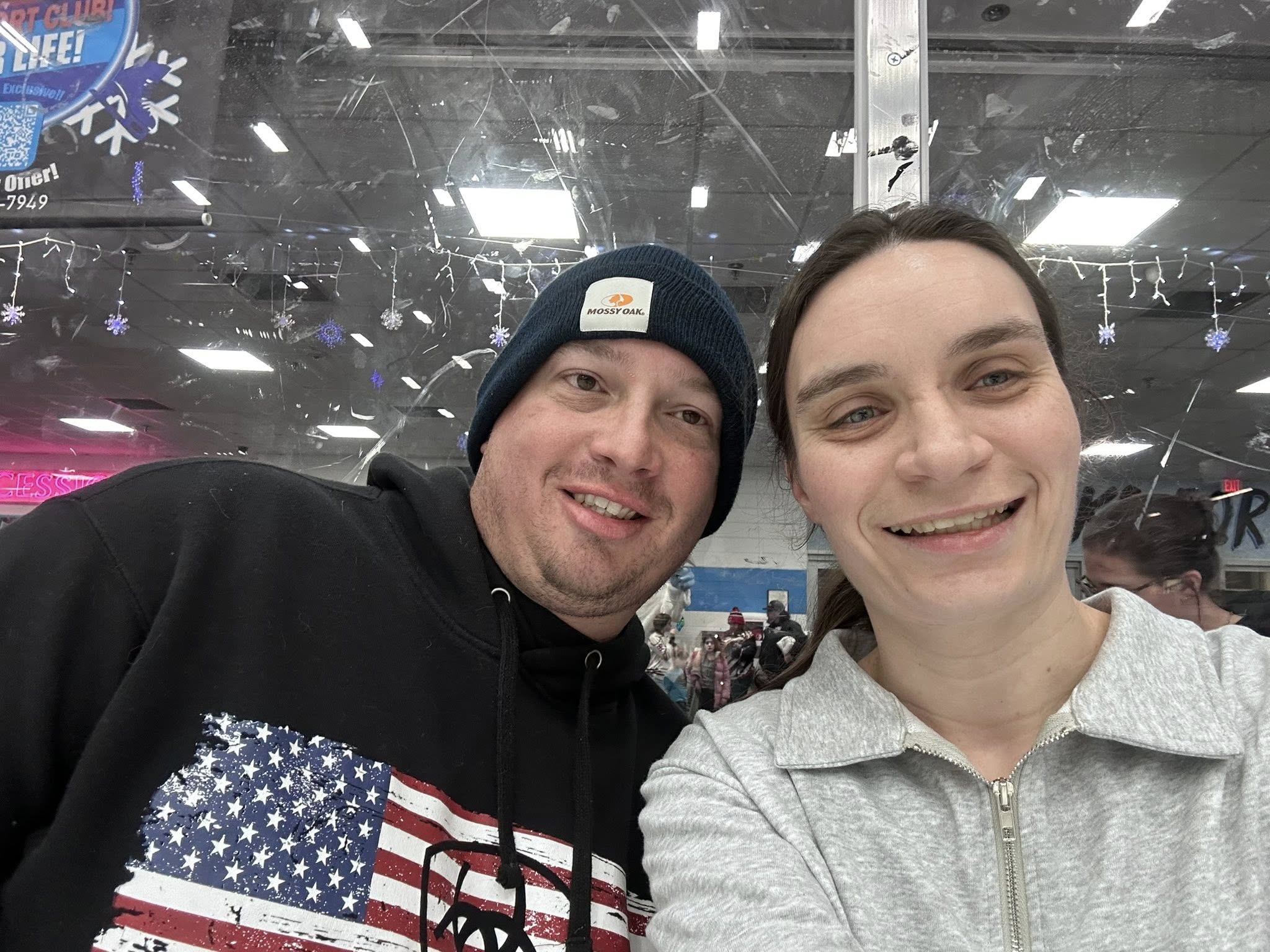 Adam and his fiancée